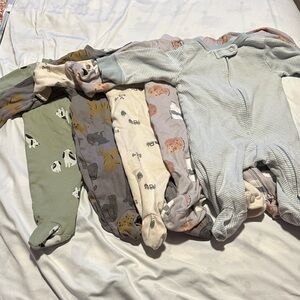 Carter’s Sleep and Play Foot Pajamas Set of 5 (2 Way Zip)